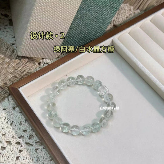 Natural Green Crystal Yellow Ase Green Crystal Wealth-Attracting