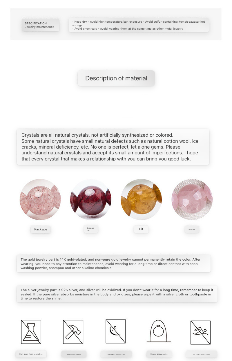Purple Horse Powder Crystal Bracelet female Hibiscus Stone Bracelet single Circle Hetian Jade Peach Pollen Crystal Bracelet Jewelry
