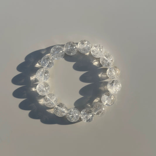 White Asesterite Natural White Crystal Bracelet Healing Stabilizing Emotions