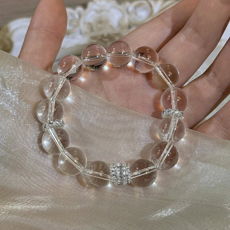 Natural Iced 3A Clear Quartz Aquamarine