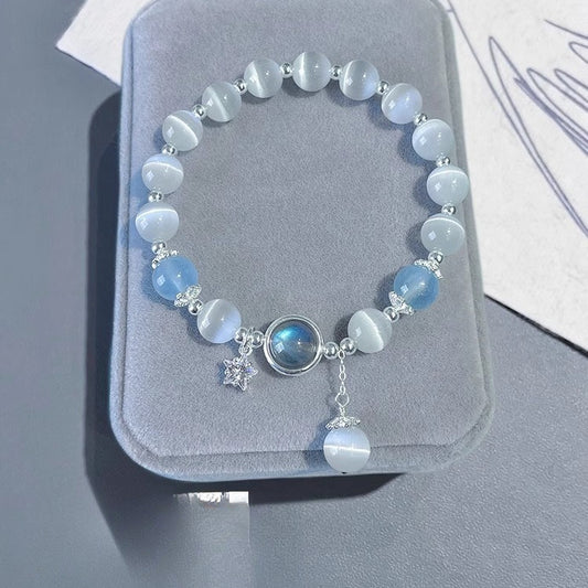Lucky Water Reverse Retreat Opal Aquamarine Moonstone Crystal Bracelet